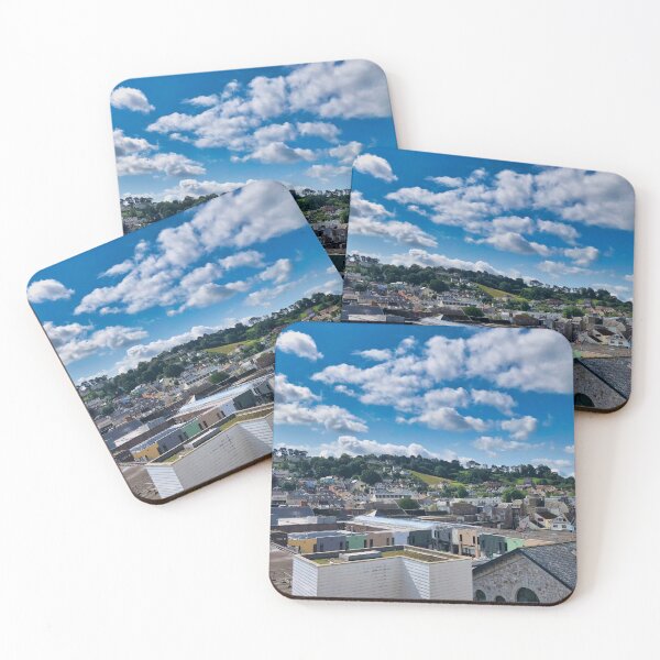 Item preview, Newton Abbot Town Centre from Rooftops – Sunny Day Urban Photography, Devon UK designed and sold by leonwoods.