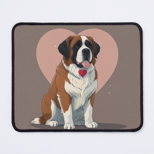 Item preview, Valentine Day St Bernard Love designed and sold by NeatThingLover.