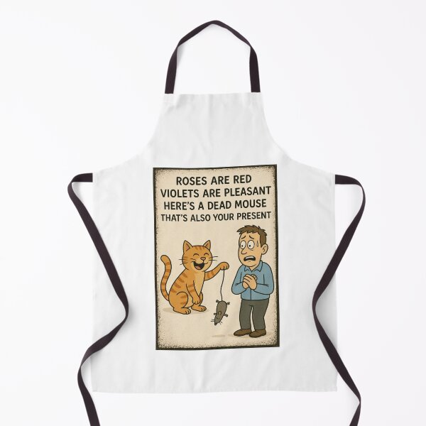 Item preview, Orange cat gives nervous owner a dead mouse as a gift designed and sold by WinnifredH.