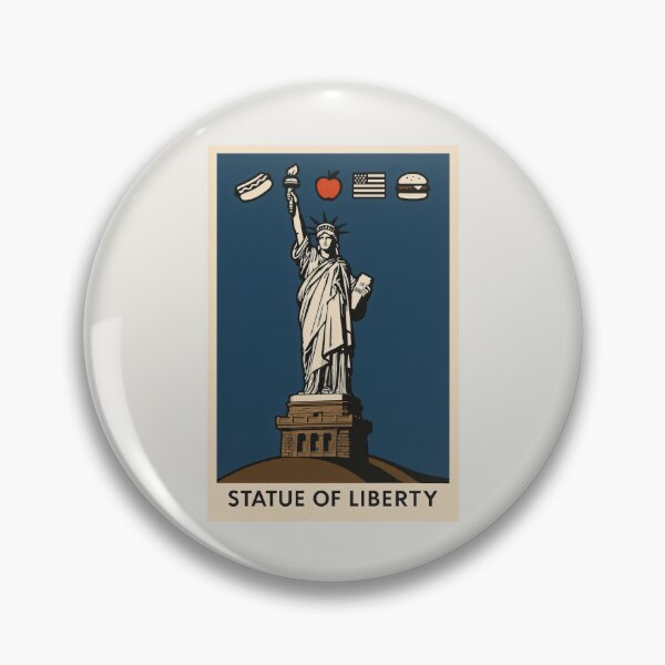 Item preview, Colossal Lady Liberty and American Food Culture Heritage Art designed and sold by SplashTastic.