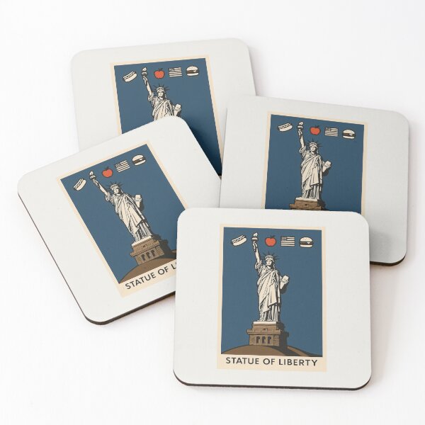 Item preview, Colossal Lady Liberty and American Food Culture Heritage Art designed and sold by SplashTastic.