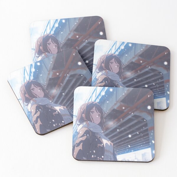 Item preview, Anime girl in the snow under a bridge designed and sold by JuaneStore.