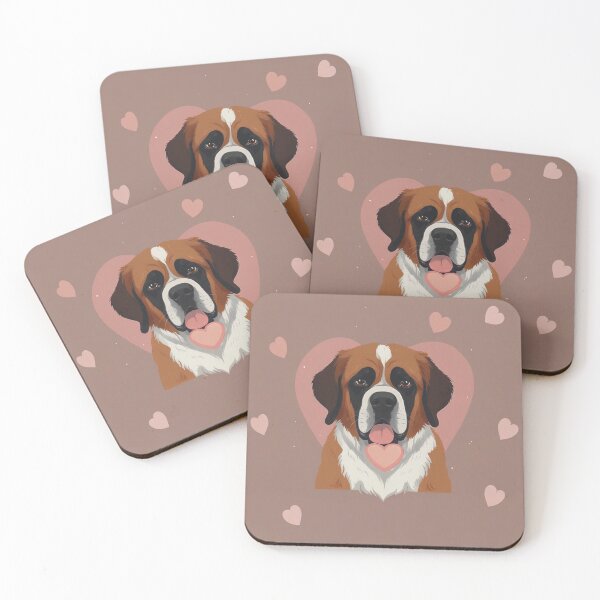 Item preview, Simple Valentine St Bernard Artwork designed and sold by NeatThingLover.
