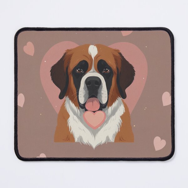 Item preview, Simple Valentine St Bernard Artwork designed and sold by NeatThingLover.