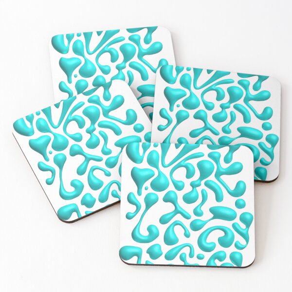 Item preview, Melted Alphabet Soup - cyan shine designed and sold by potlop.