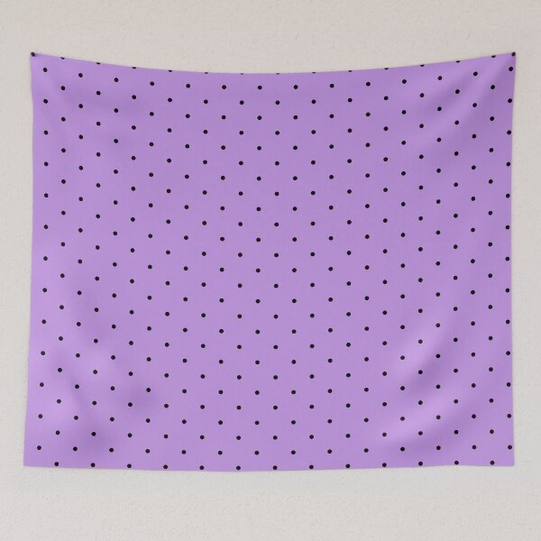 Item preview, Black and lavender polka dot pattern designed and sold by RishabhArts1.