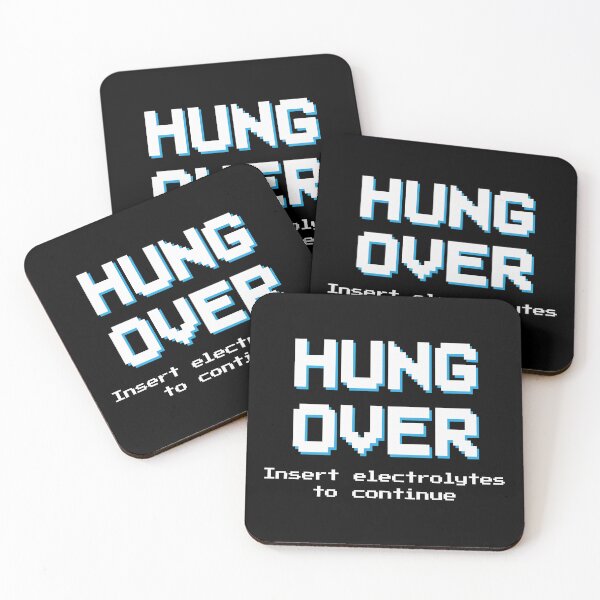 Item preview, HUNG OVER (Game Over video game) – Insert electrolytes to continue designed and sold by Winner Chicken Dinner Designs.
