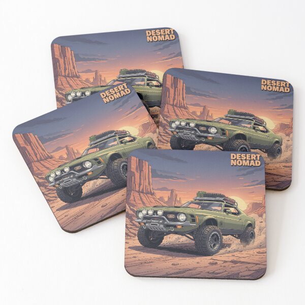 Item preview, Desert Nomad 4x4 – Vintage Off-Road Adventure Illustration designed and sold by 081ZONE.