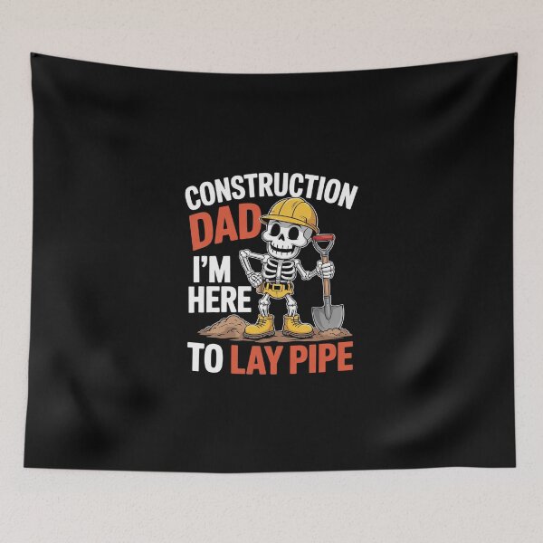 Item preview,  Construction Dad Worker Skeleton designed and sold by DigitaldeligArt.