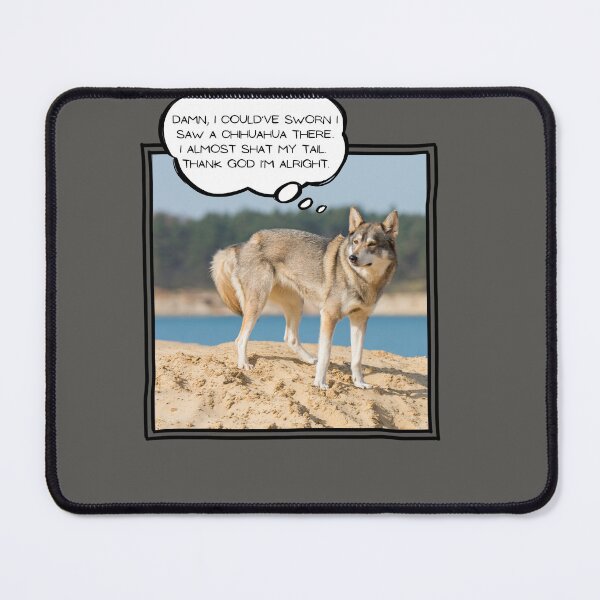 Item preview, Damn I Could've Sworn I saw a Chihuahua - Tamaskan Comic Satiric design designed and sold by MirAgi.