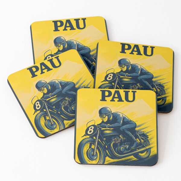 Item preview, Vintage Motor cycle racing, Pau Moto Club Bearn. designed and sold by Shoot-The-Moon.
