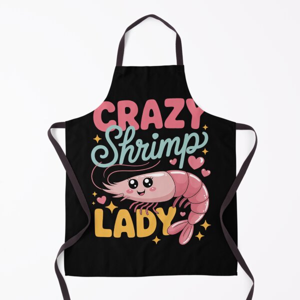 Item preview, Crazy Shrimp Lady Funny Seafood Shellfish Lover designed and sold by comptorasunfia.