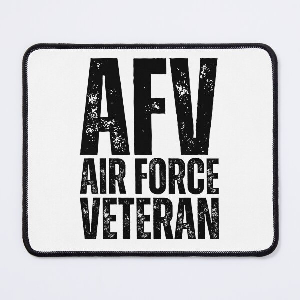 Item preview, AFV Air Force Veteran – Bold Distressed Military Design Honoring U.S. Airmen Black Lettering designed and sold by GFamilyC.