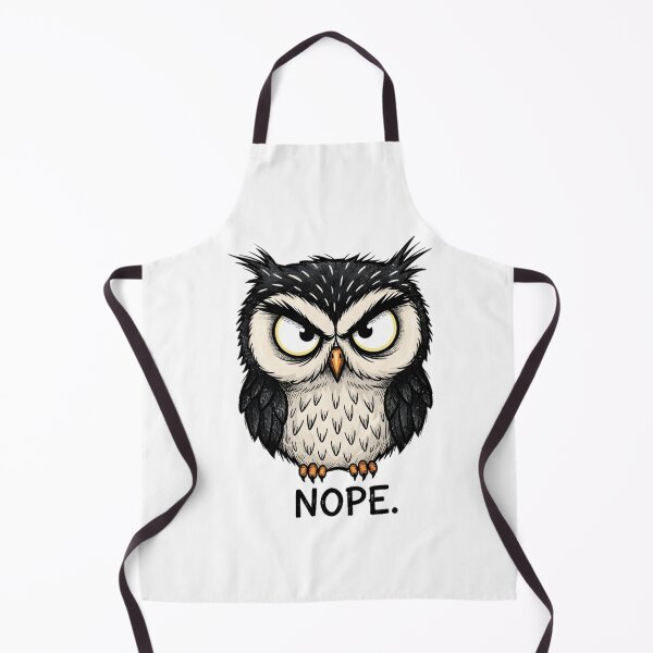 Item preview, Grumpy Owl “NOPE” Funny Attitude T-Shirt Design designed and sold by aaljone007.