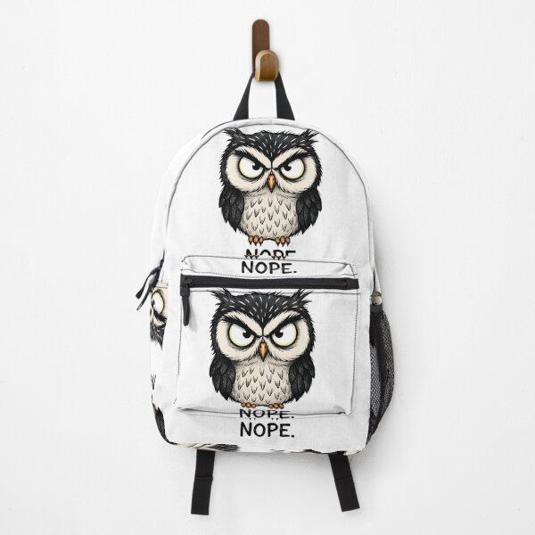 Item preview, Grumpy Owl “NOPE” Funny Attitude T-Shirt Design designed and sold by aaljone007.