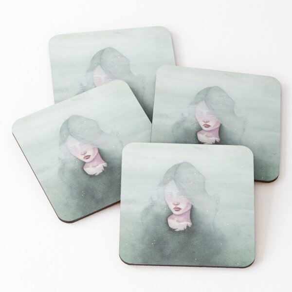 Item preview, Fog - Watercolor and gouache painting designed and sold by Ellen Wilberg.