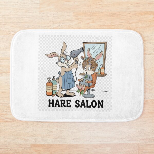 Item preview, Funny Hare Salon Play on Words Item designed and sold by JW Best Life Ever Designs and More.