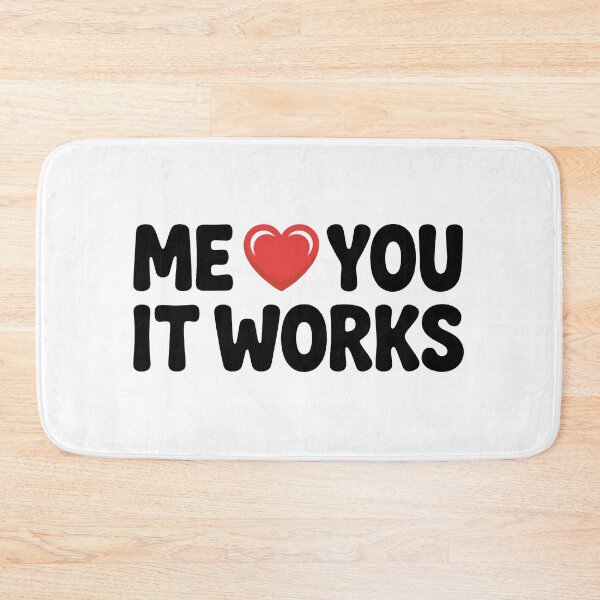 Item preview, Me and You It Works – Heart Typography Valentine’s Day Gift designed and sold by Slaw-Creation.