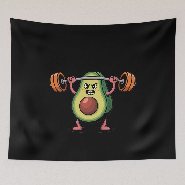 Item preview, Avocado Barbell Healthy Guacamoles Dip Keto Grunge designed and sold by joedavila.