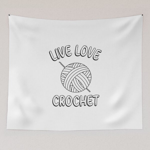 Item preview, Live Love Crochet Yarn And Hook designed and sold by Sartoris Art.