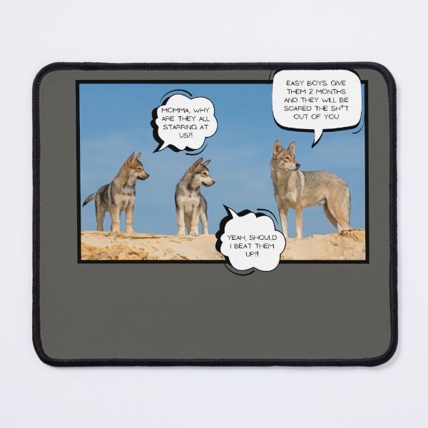 Item preview, Tamaskan Pups Staring Easy Boys you'll Beat 'Em Up designed and sold by MirAgi.