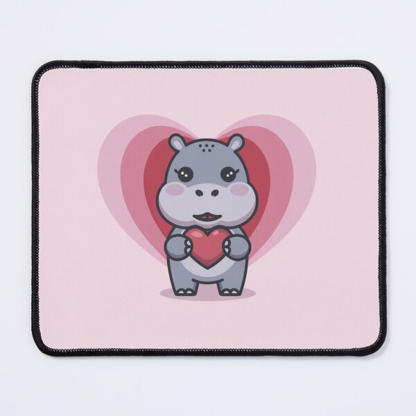Item preview, Valentine Animal Hippo designed and sold by NeatThingLover.
