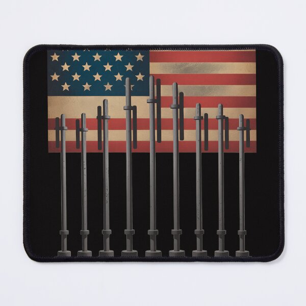 Item preview, AMERICAN FLAG KETTLEBELL BARBELL designed and sold by gerardostokes.