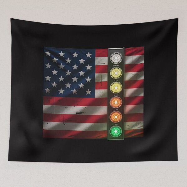 Item preview, American Flag Drag Racing Strip Tree Light for Dragster designed and sold by gerardostokes.