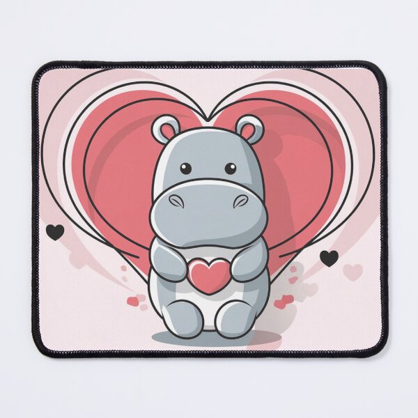 Item preview, Hippo Valentine Gift designed and sold by NeatThingLover.