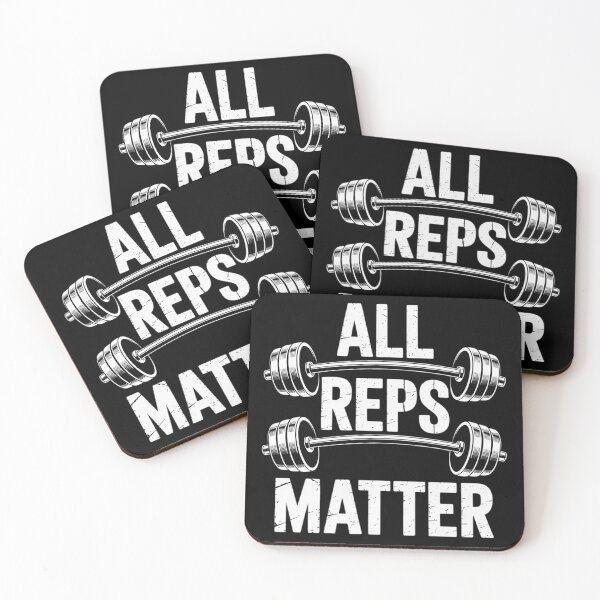 Item preview, ALL REPS MATTER Barbell Weightlifting Motivational designed and sold by joedavila.