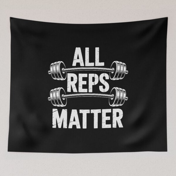 Item preview, ALL REPS MATTER Barbell Weightlifting Motivational designed and sold by joedavila.
