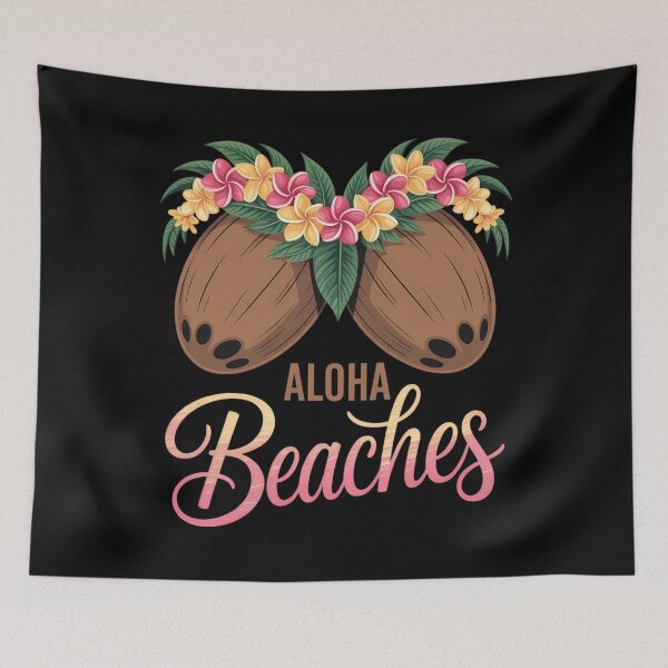 Item preview, Coconut Bra Flower Boobs Hawaii Aloha Beaches Funny designed and sold by sterabamineh.