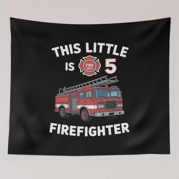 Item preview, 5 Year Old Firefighter Birthday Party Fire Truck 5th Gift designed and sold by gerardostokes.