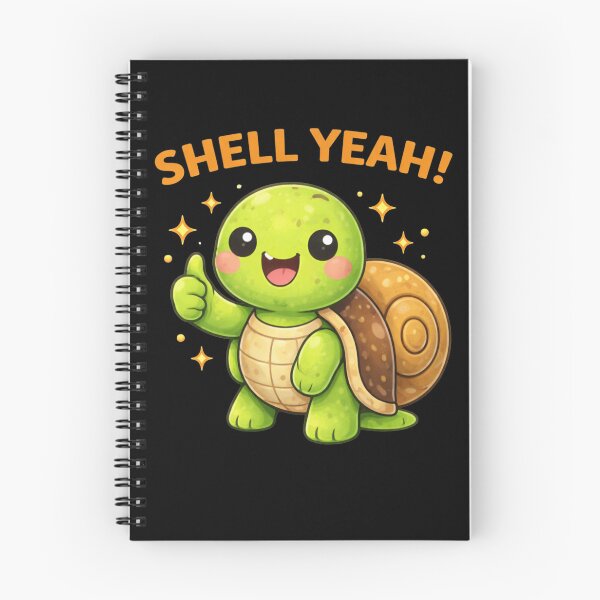 Item preview, Shell Yeah Funny Turtle Pun designed and sold by Papier Atelier Art.