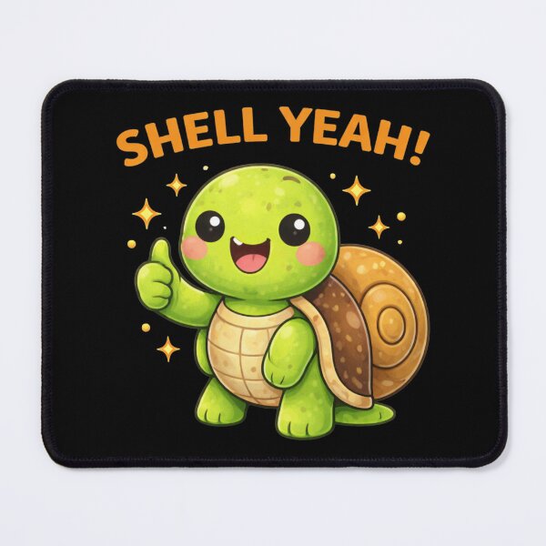 Item preview, Shell Yeah Funny Turtle Pun designed and sold by Papier Atelier Art.