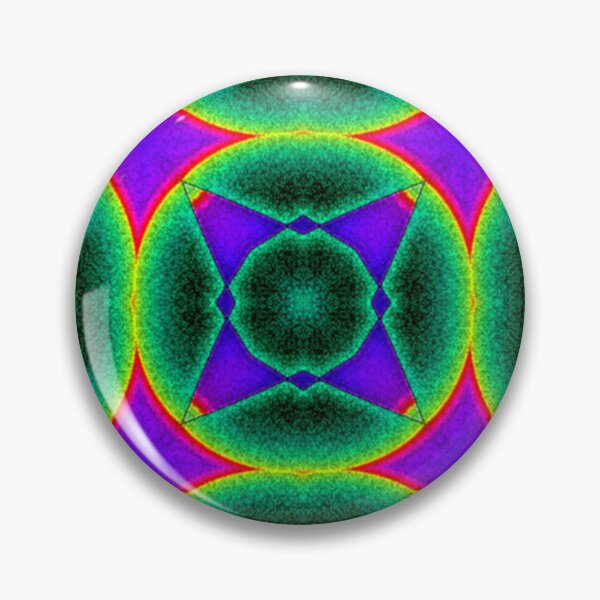 Item preview, Explosión de color: caleidoscopio de óvalos y círculos en vibrante simetría abstracta designed and sold by Artondra Hall.