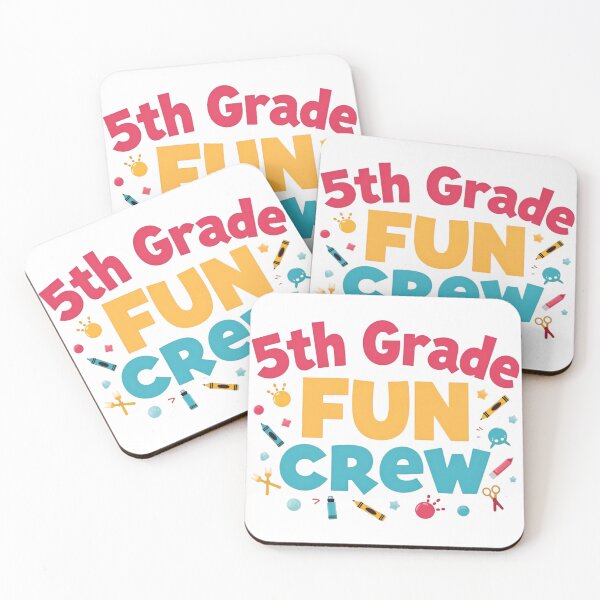 Item preview, 5th Grade Fun Crew Typography | School Spirit Design | Playful Classroom Pride Art designed and sold by PaintedPixels01.