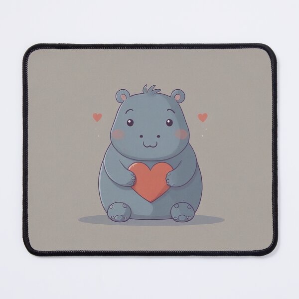 Item preview, Valentine Day Hippo Love designed and sold by NeatThingLover.