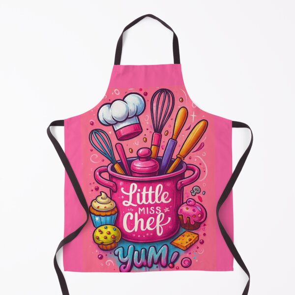 Item preview, Little Miss Chef – Cute Baking Gift for Girls, Kids Apron Art for Kitchen Lovers designed and sold by Williams Anderson.