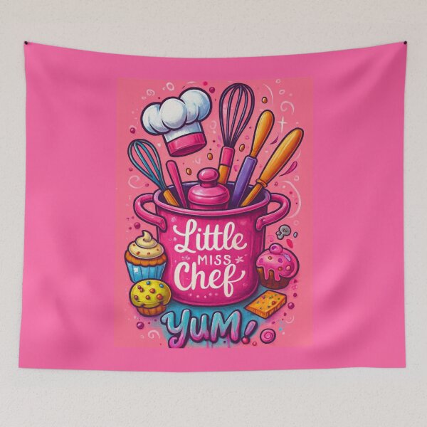 Item preview, Little Miss Chef – Cute Baking Gift for Girls, Kids Apron Art for Kitchen Lovers designed and sold by Williams Anderson.