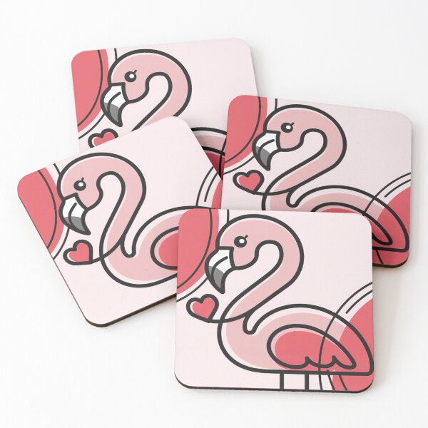 Item preview, Valentine Animal Flamingo designed and sold by NeatThingLover.