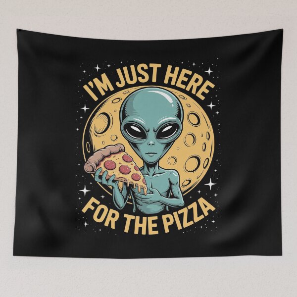 Item preview, Alien Boys Men Women UFO Extraterrestrial Pizza designed and sold by joedavila.