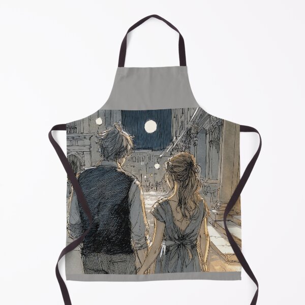 Item preview, Evening City Romance - Couple Under Streetlights Art designed and sold by Banal25.