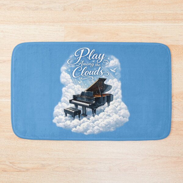 Item preview, Dreamy Grand Piano Floating in the Clouds designed and sold by Tender Flower Clothing.