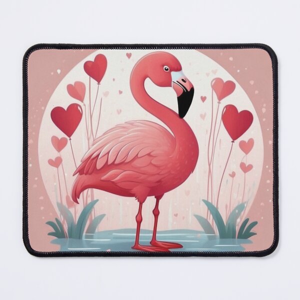 Item preview, Cute Valentine Flamingo in Love designed and sold by NeatThingLover.