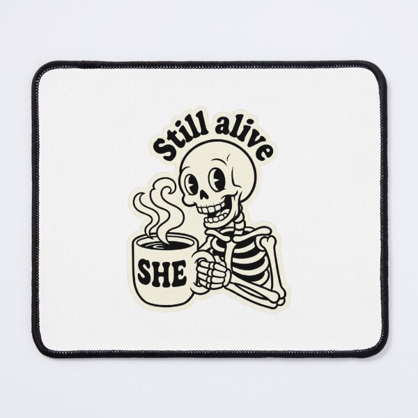 Item preview, Still Alive Coffee Skeleton Vintage Rubber Hose Style designed and sold by Maclaw200d.