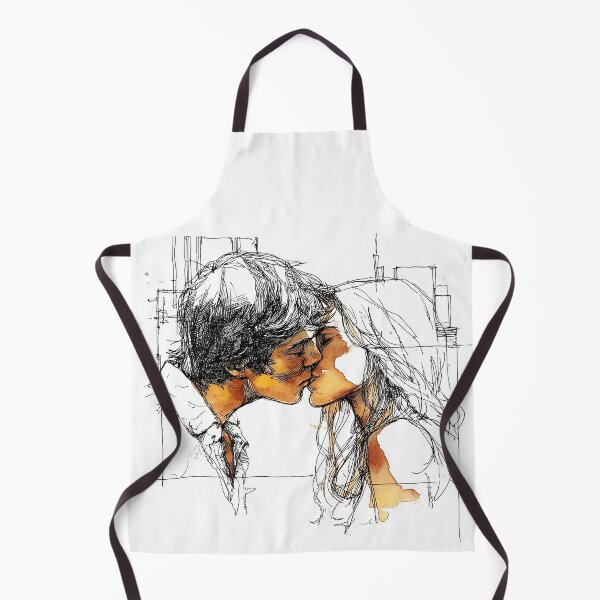 Item preview, Tender Kiss Sketch - Minimalist Romantic Line Art designed and sold by Banal25.