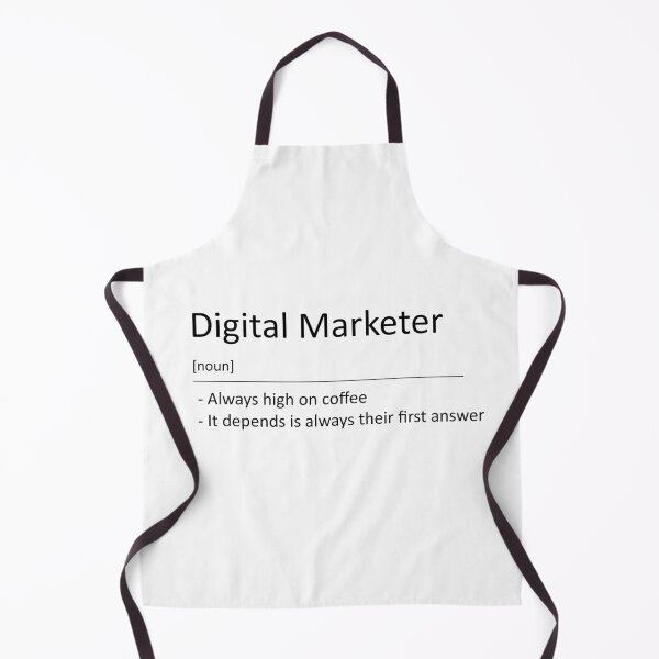 Item preview, Funny Digital Marketer Definition Coffee and It Depends designed and sold by Profes Studo.