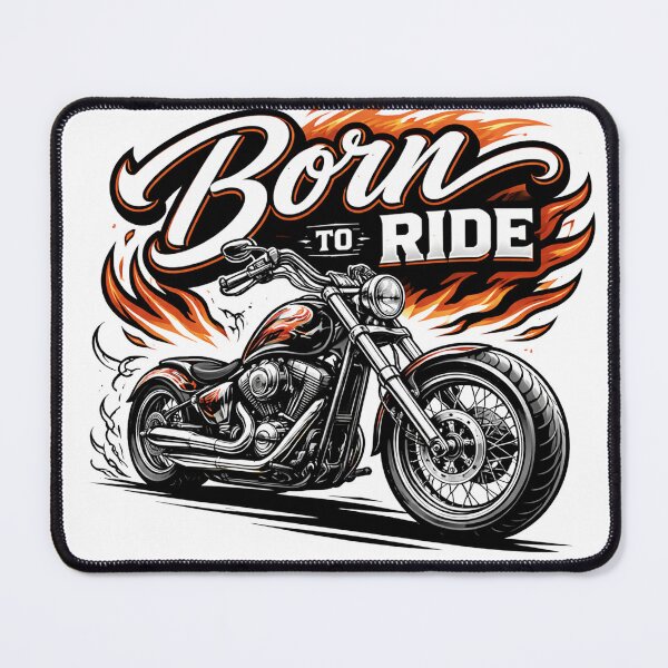 Item preview, Born to Ride – Biker Chopper Motorcycle Illustration designed and sold by 081ZONE.