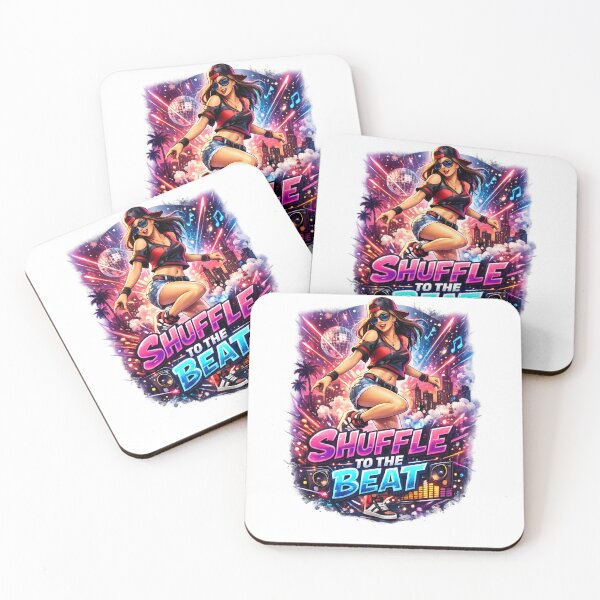 Item preview, Shuffle Dance neon streetwear design  designed and sold by Tender Flower Clothing.